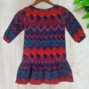 Purple scalloped long-sleeved corduroy dress for girls, size 5T, from Baby Gap.